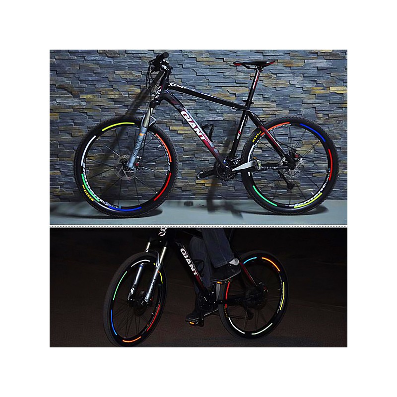 SUPVOX 5 Uds. Adhesivos reflectantes para bicicleta, etiqueta reflectante  de seguridad, pegatinas reflectantes para motocicleta, reflectores, cinta